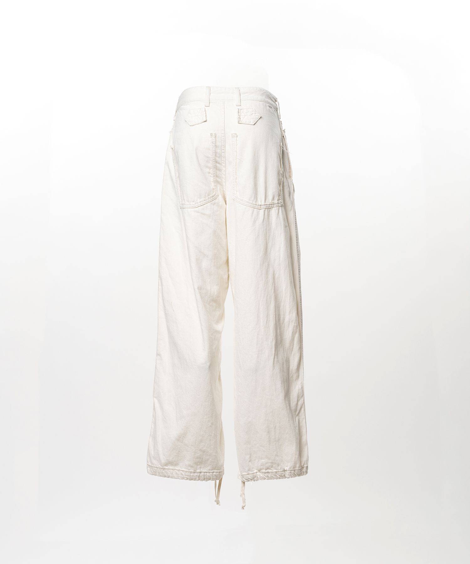 Cut-Out Pocket Denim Pants