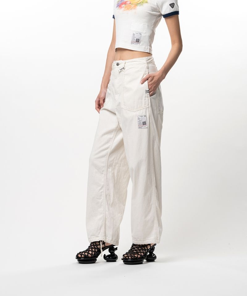 Cut-Out Pocket Denim Pants