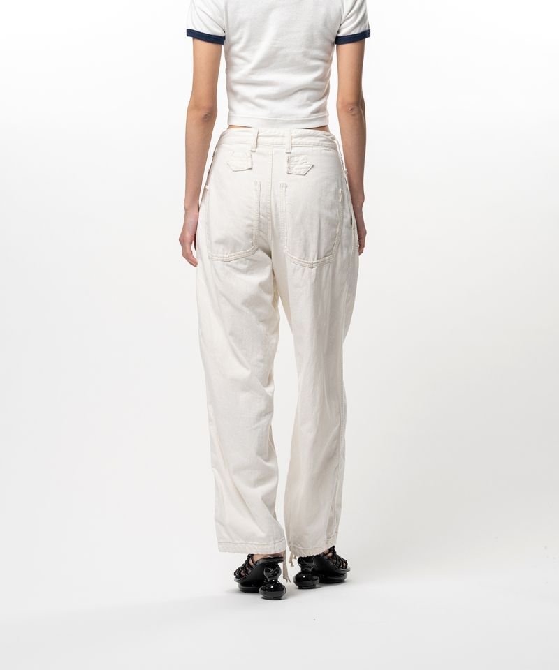 Cut-Out Pocket Denim Pants