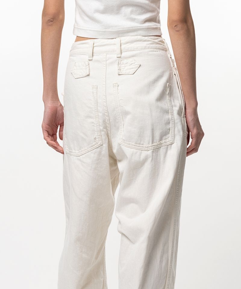 Cut-Out Pocket Denim Pants