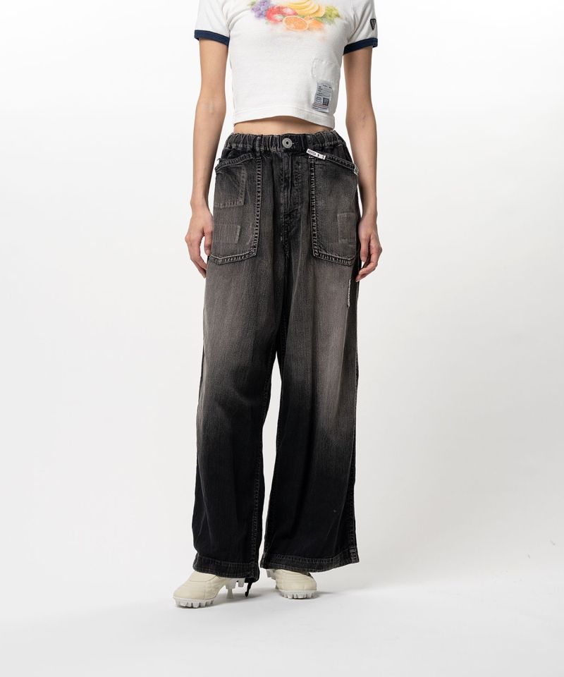 Light Denim Wide Pants