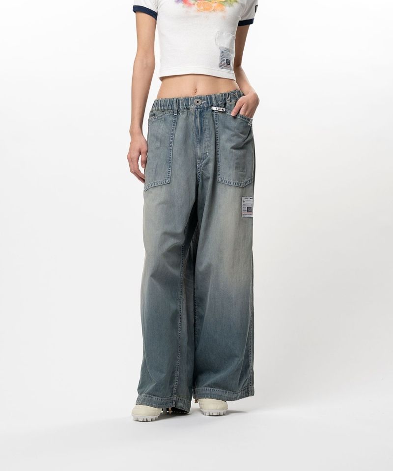Light Denim Wide Pants