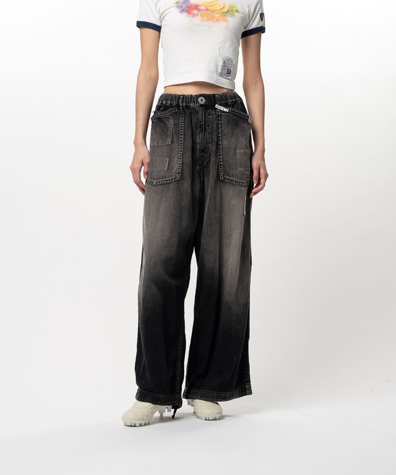 Light Denim Wide Pants