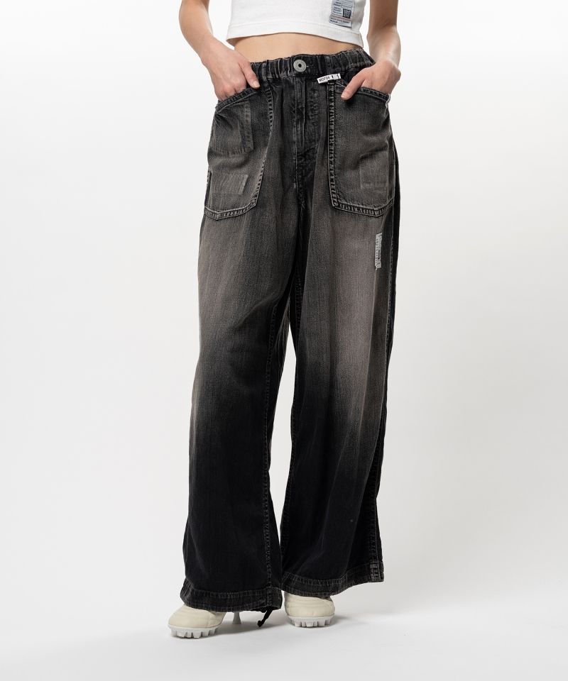 Light Denim Wide Pants