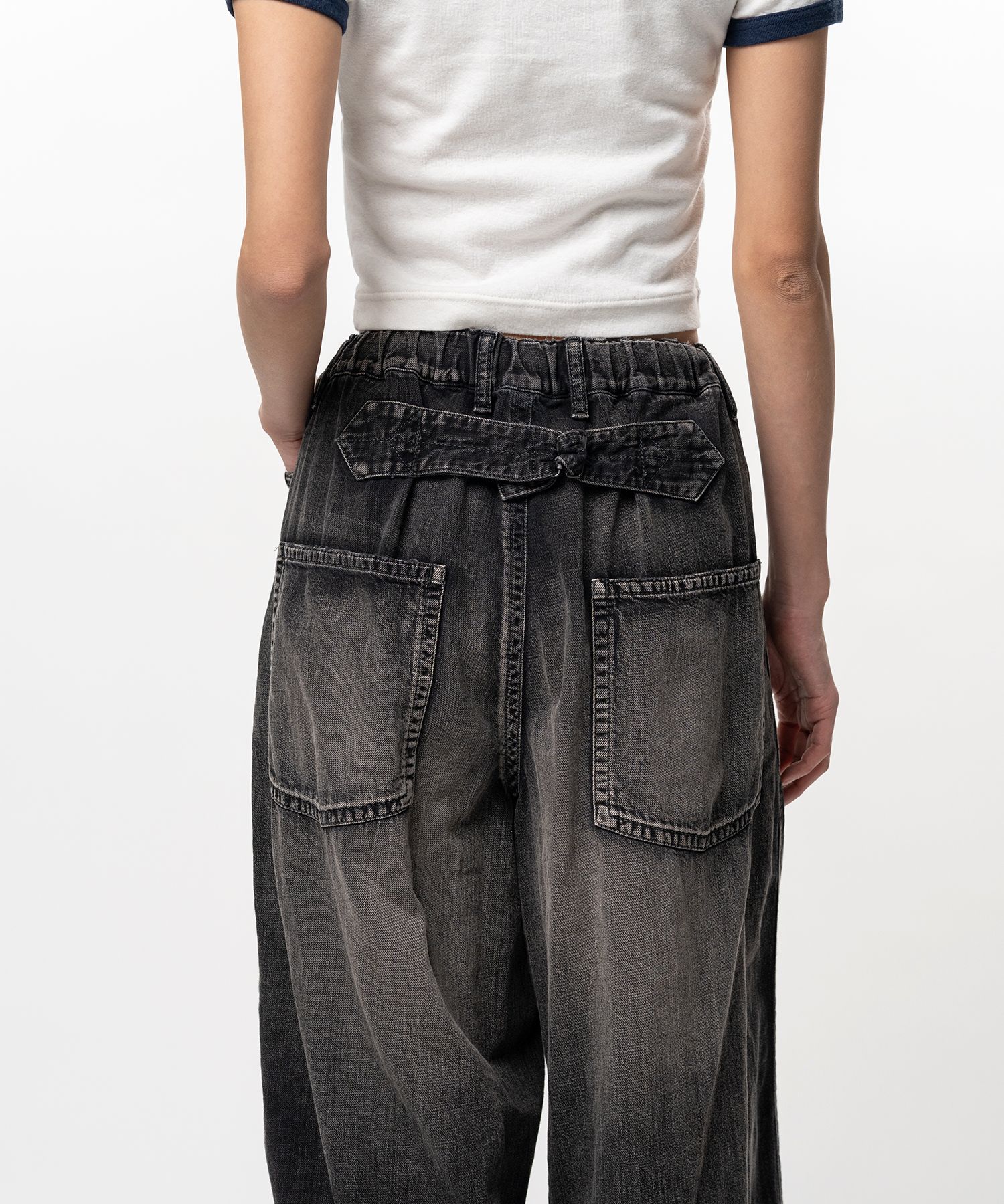 Light Denim Wide Pants