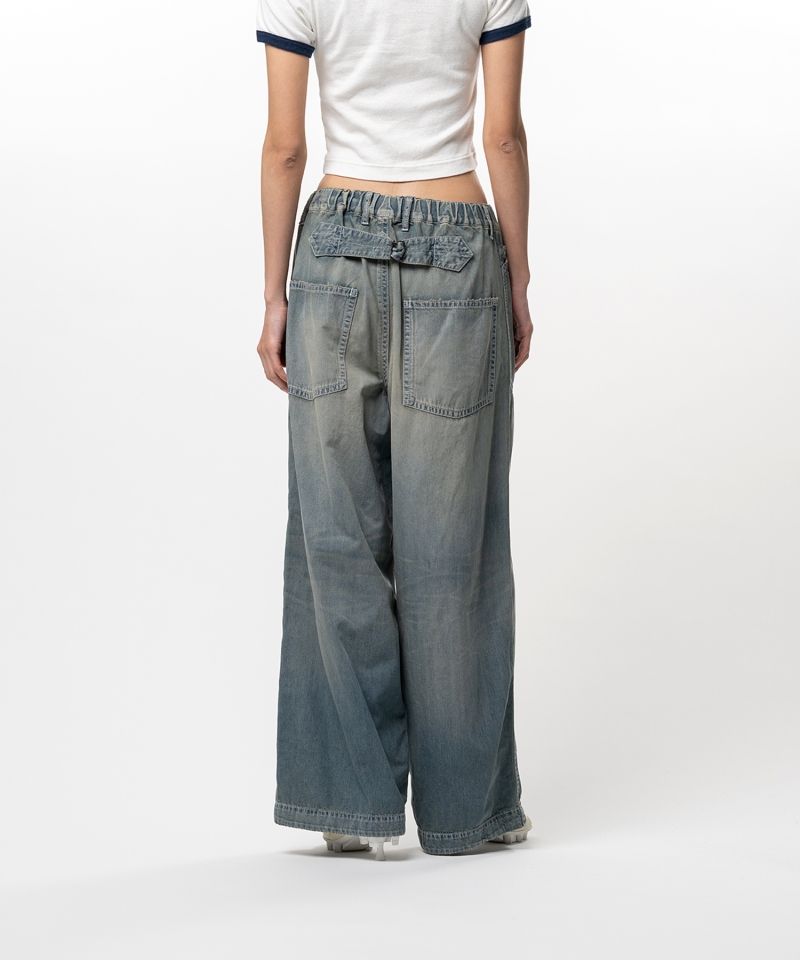 Light Denim Wide Pants