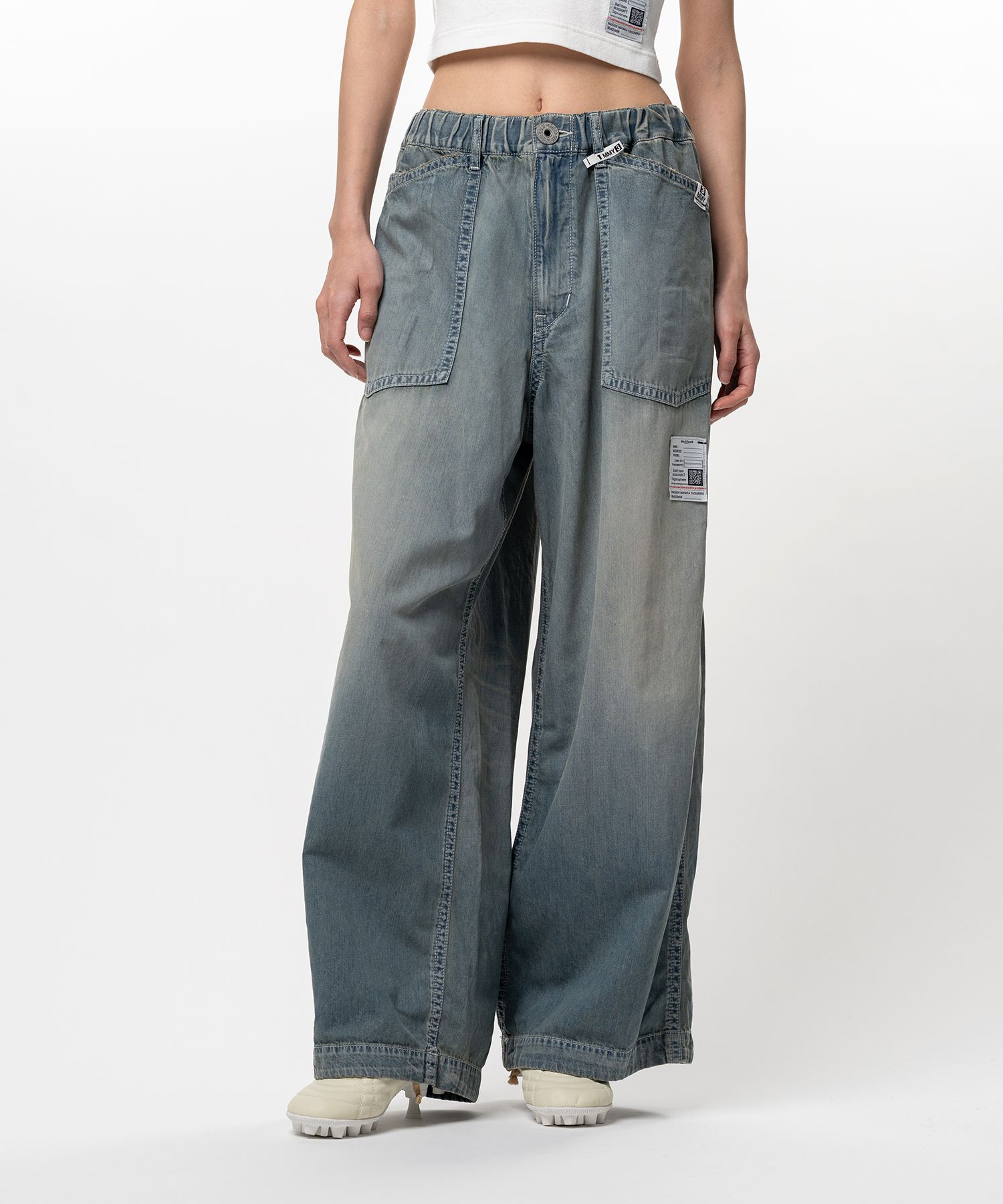 Light Denim Wide Pants