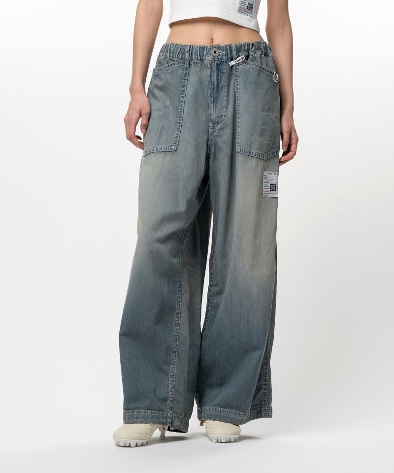 Light Denim Wide Pants