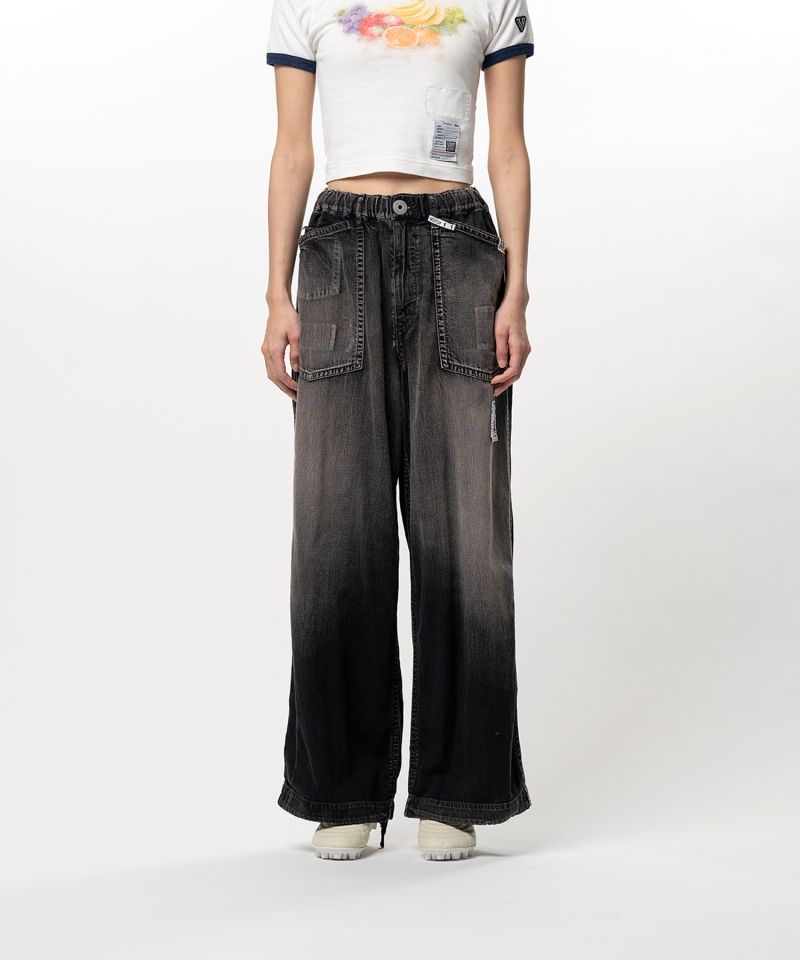Light Denim Wide Pants