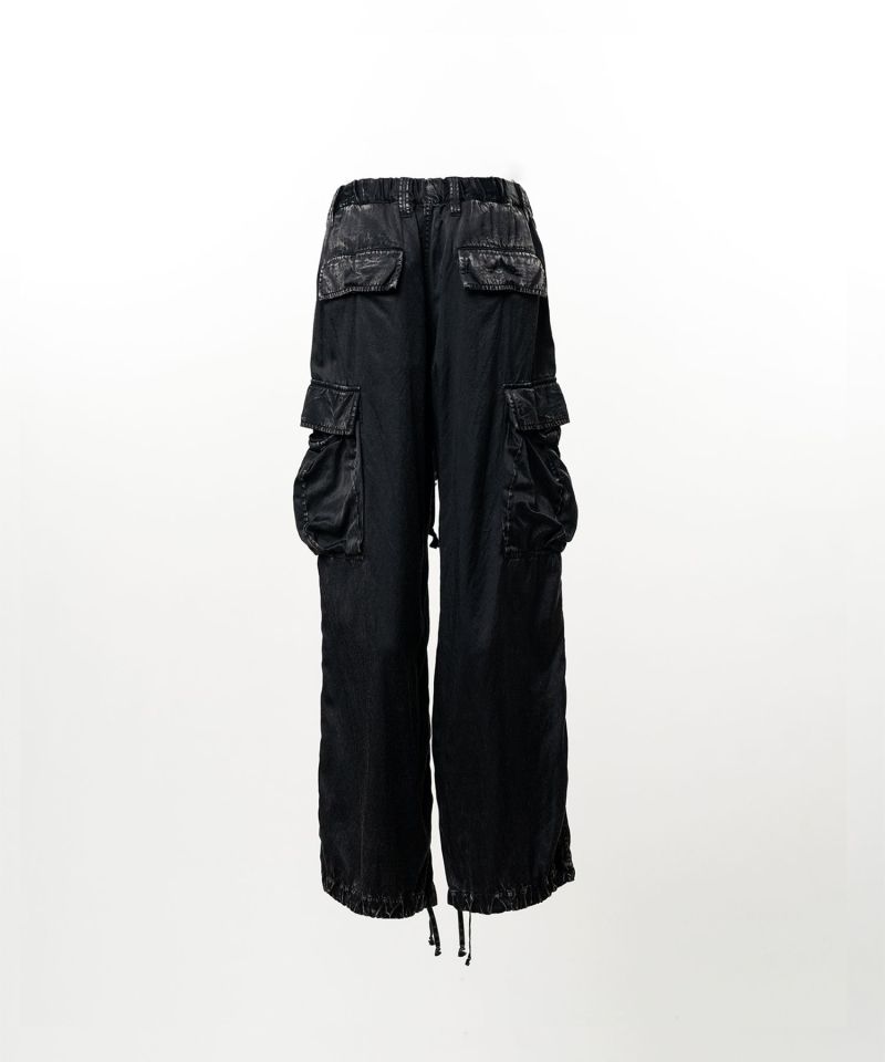Satin Cargo Pants
