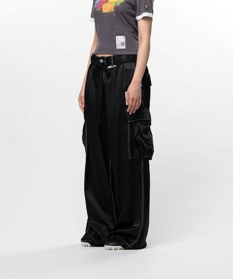 【EXCLUSIVE】Satin Cargo Pants
