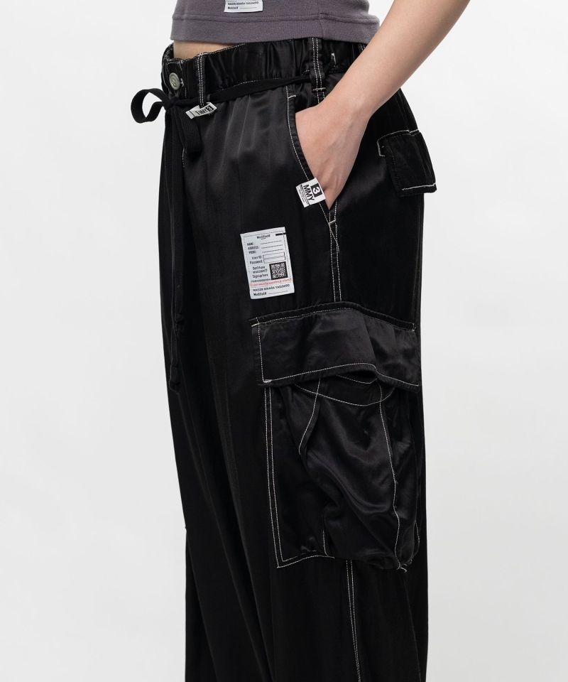 【EXCLUSIVE】Satin Cargo Pants