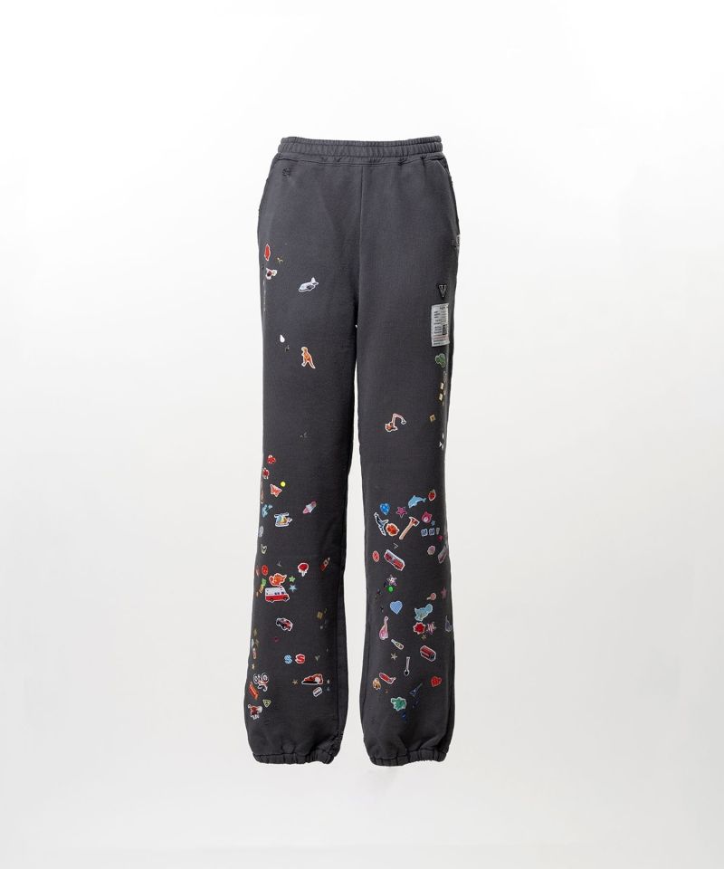 Kids Sticker Printed Sweat Pants