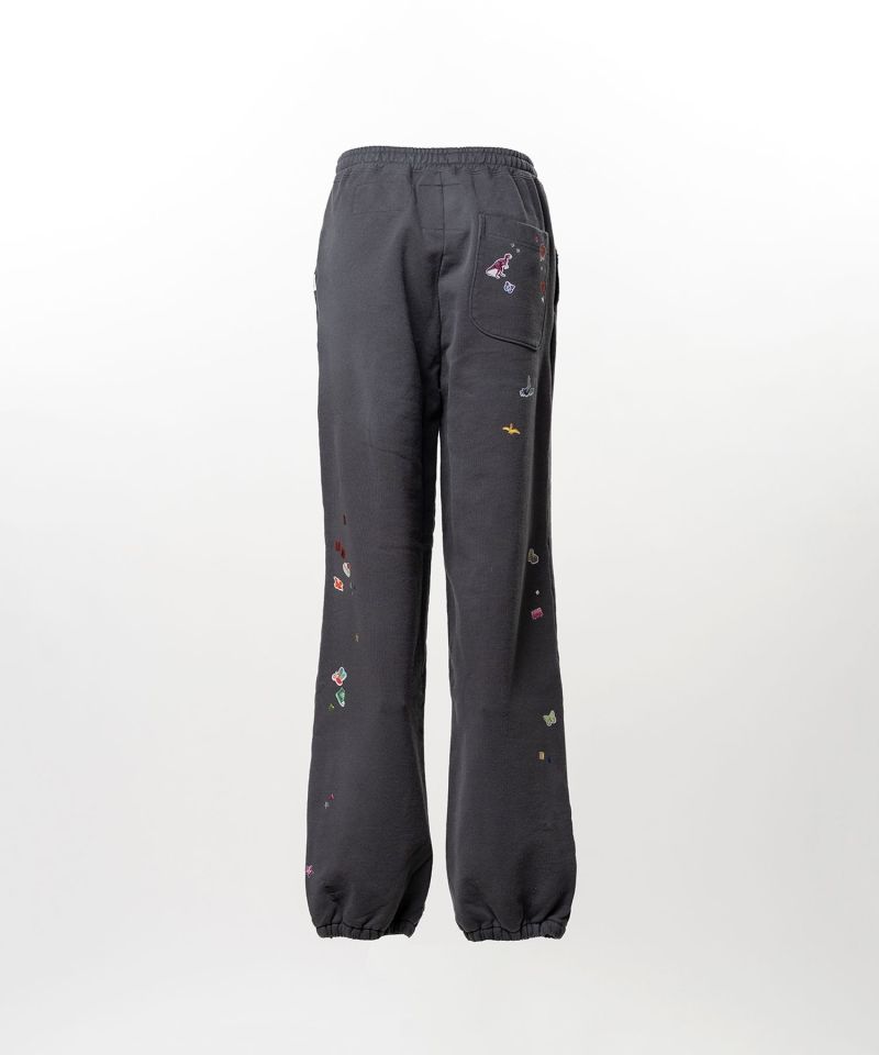 Kids Sticker Printed Sweat Pants