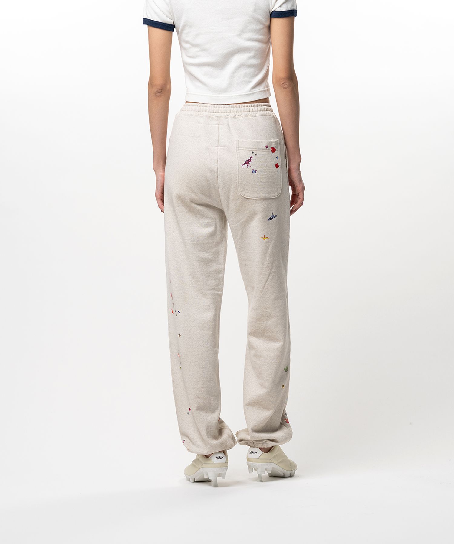 Kids Sticker Printed Sweat Pants