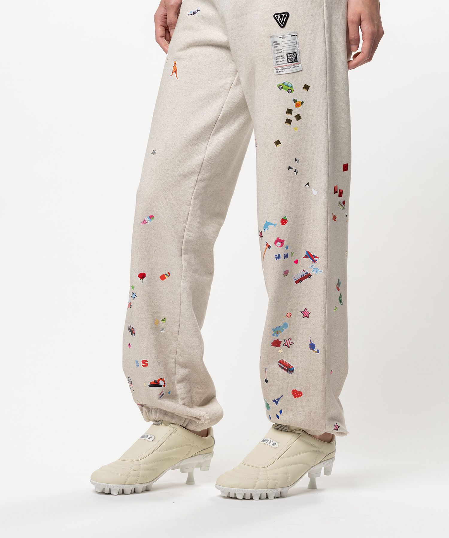 Kids Sticker Printed Sweat Pants