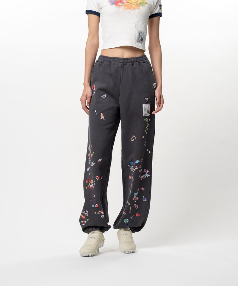 Kids Sticker Printed Sweat Pants