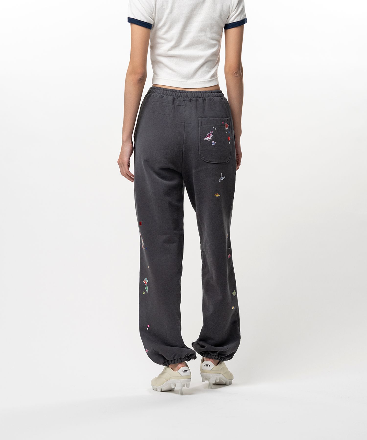 Kids Sticker Printed Sweat Pants