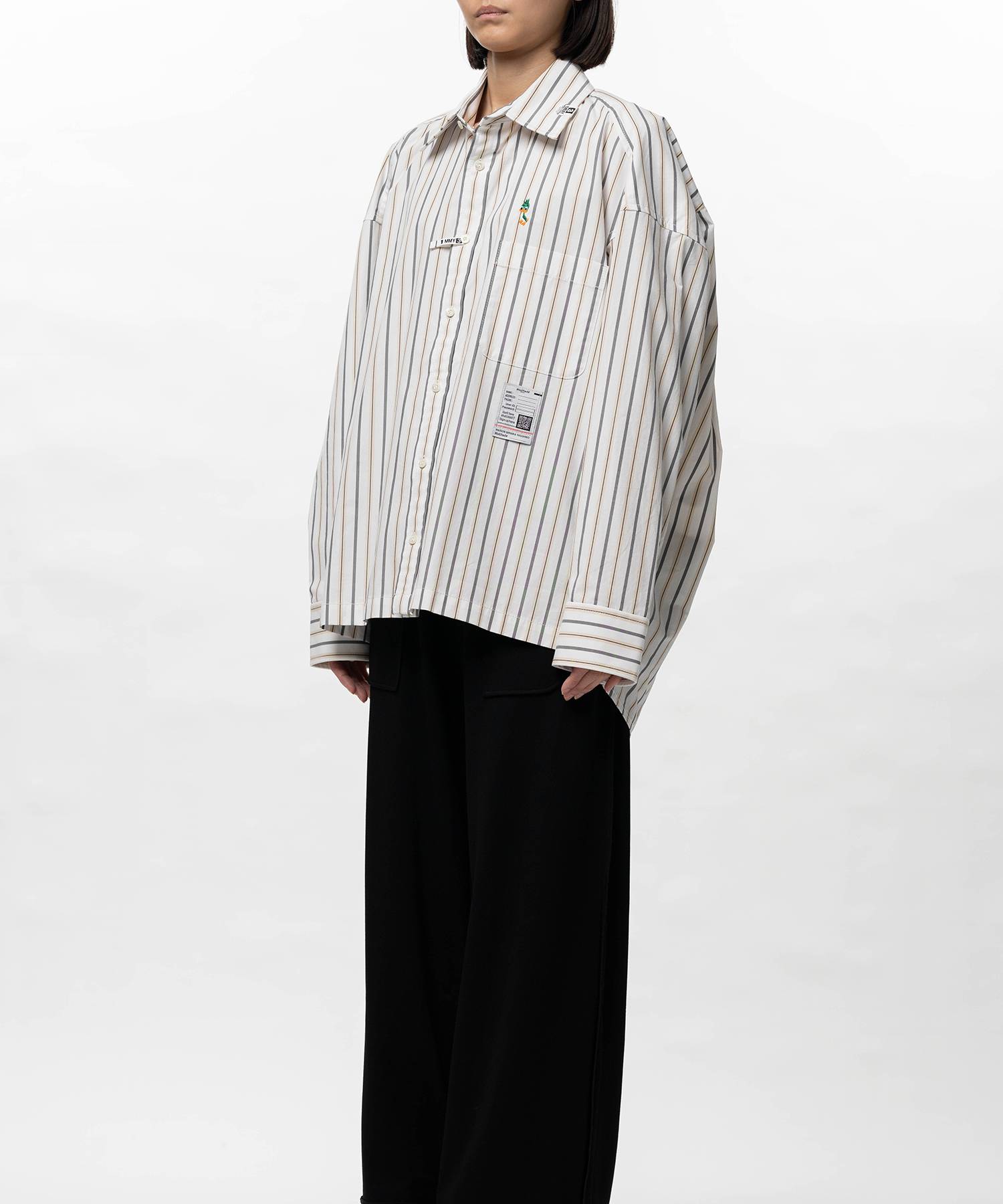 Leon Embroidery Stripe Shirt