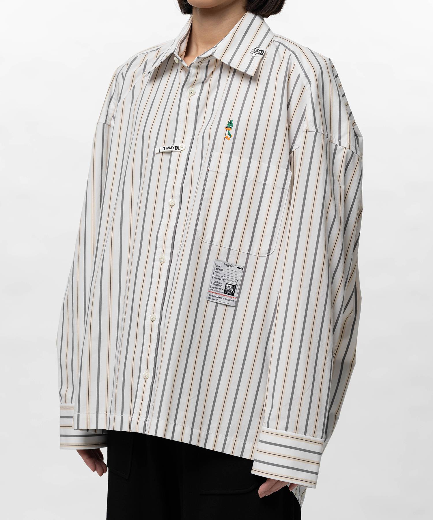 Leon Embroidery Stripe Shirt