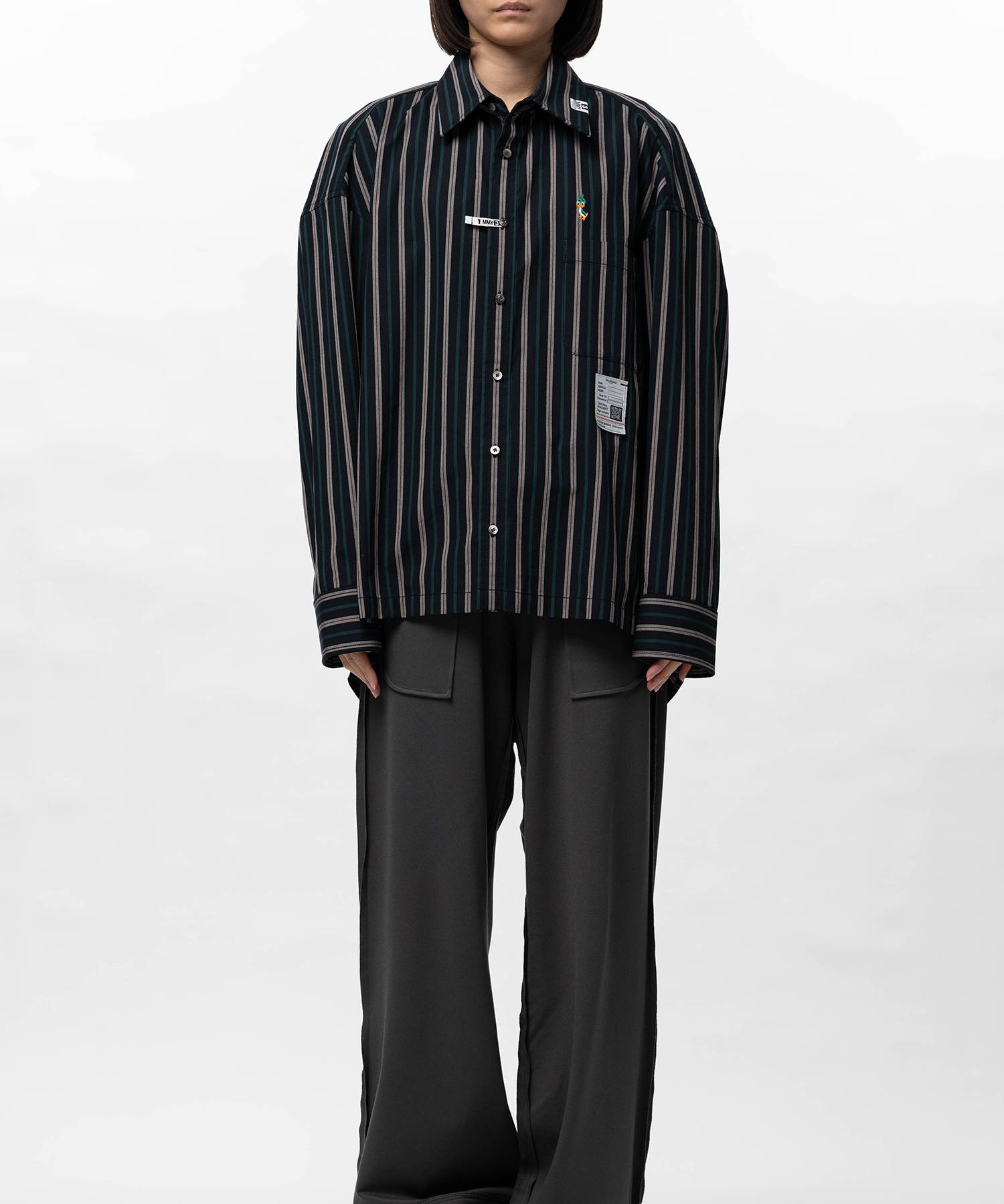 Leon Embroidery Stripe Shirt