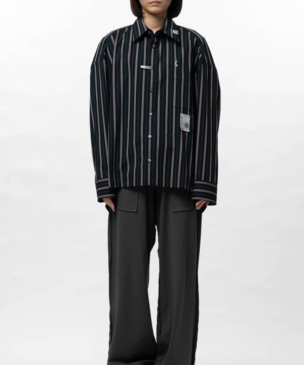 Leon Embroidery Stripe Shirt