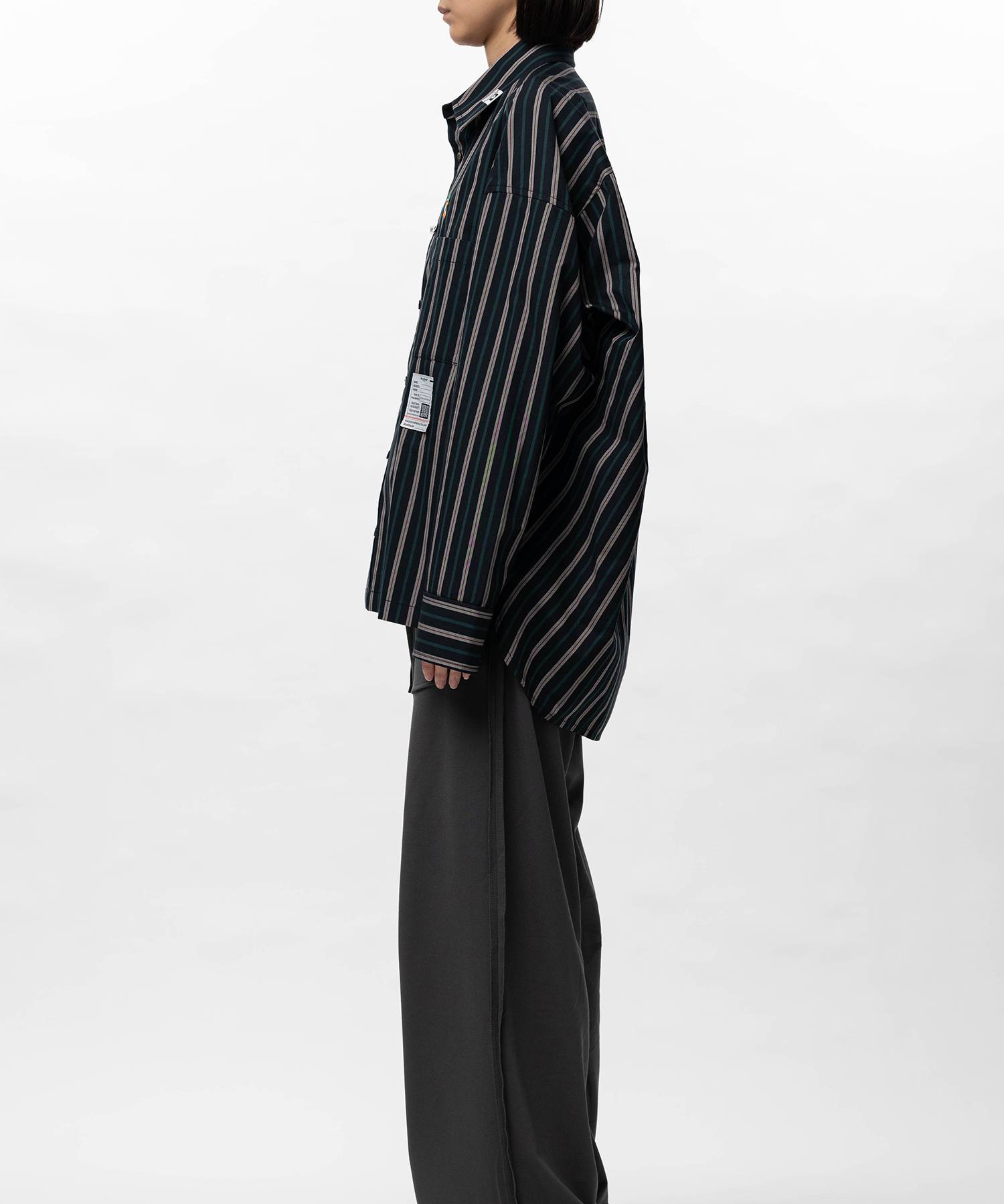 Leon Embroidery Stripe Shirt