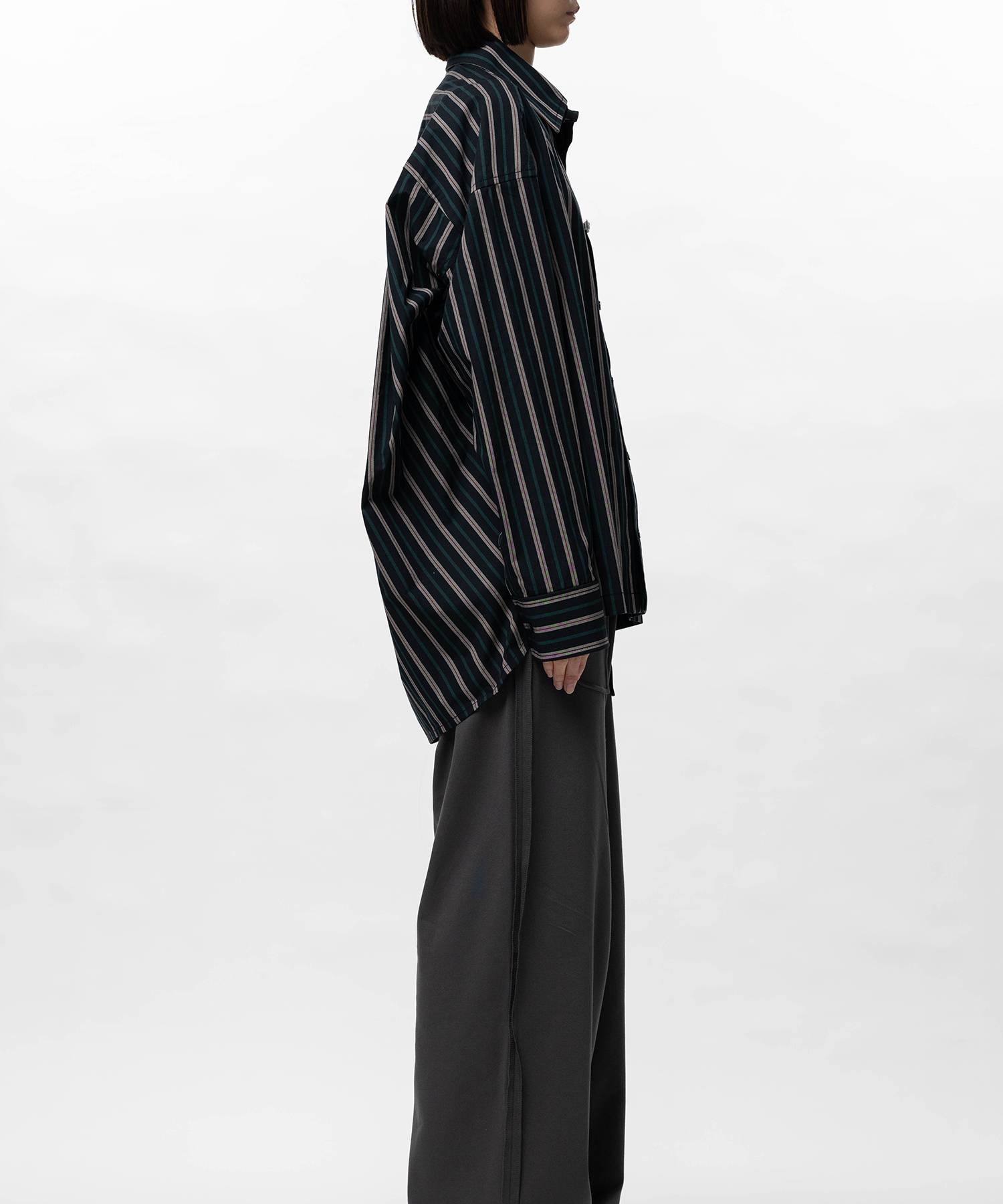 Leon Embroidery Stripe Shirt