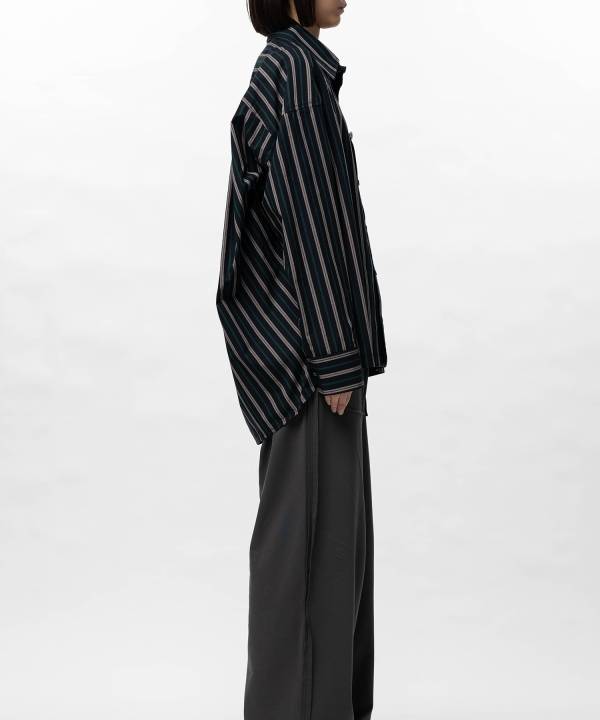 Leon Embroidery Stripe Shirt