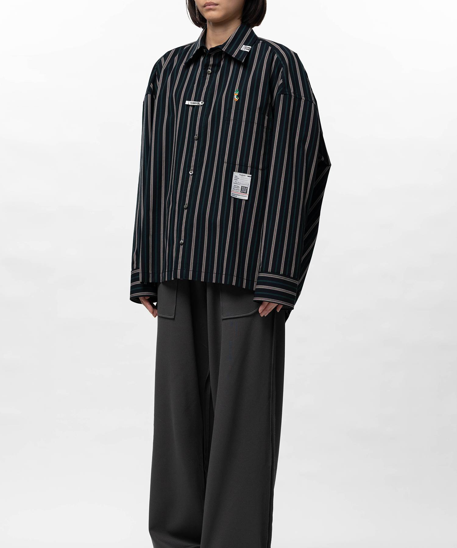 Leon Embroidery Stripe Shirt