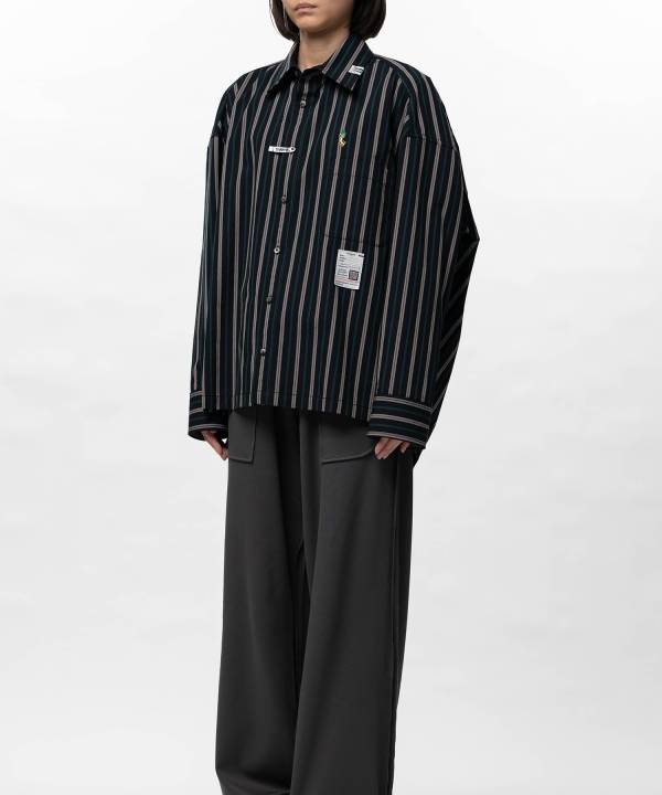 Leon Embroidery Stripe Shirt