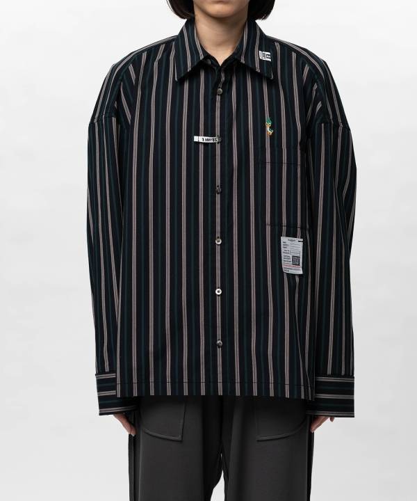 Leon Embroidery Stripe Shirt