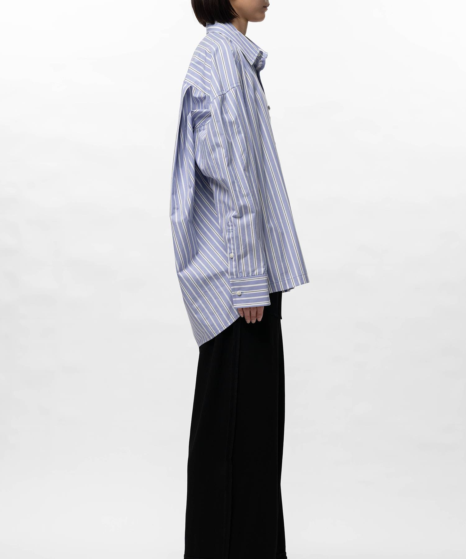 Leon Embroidery Stripe Shirt