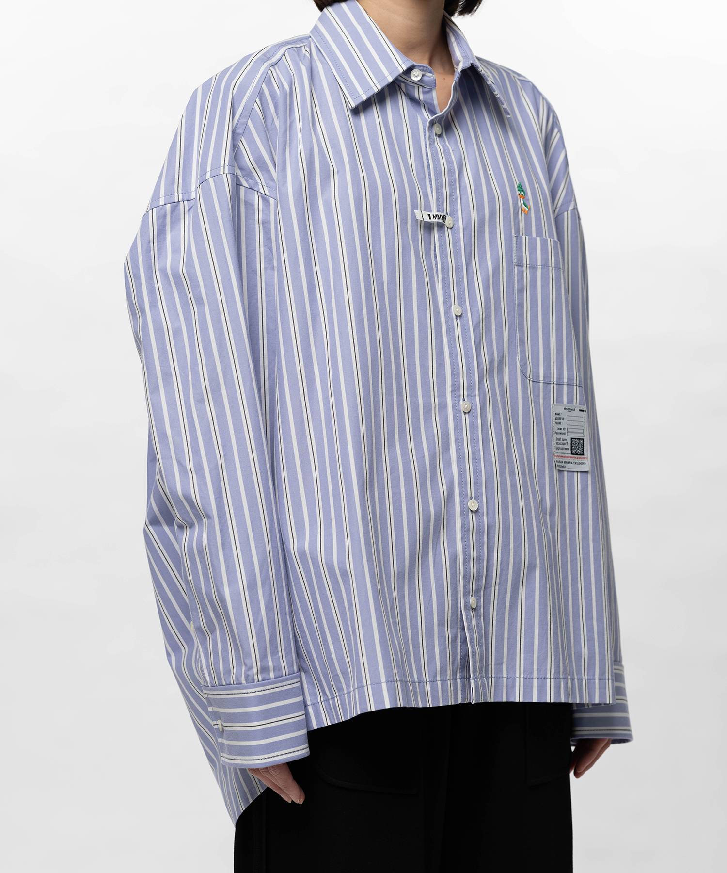 Leon Embroidery Stripe Shirt