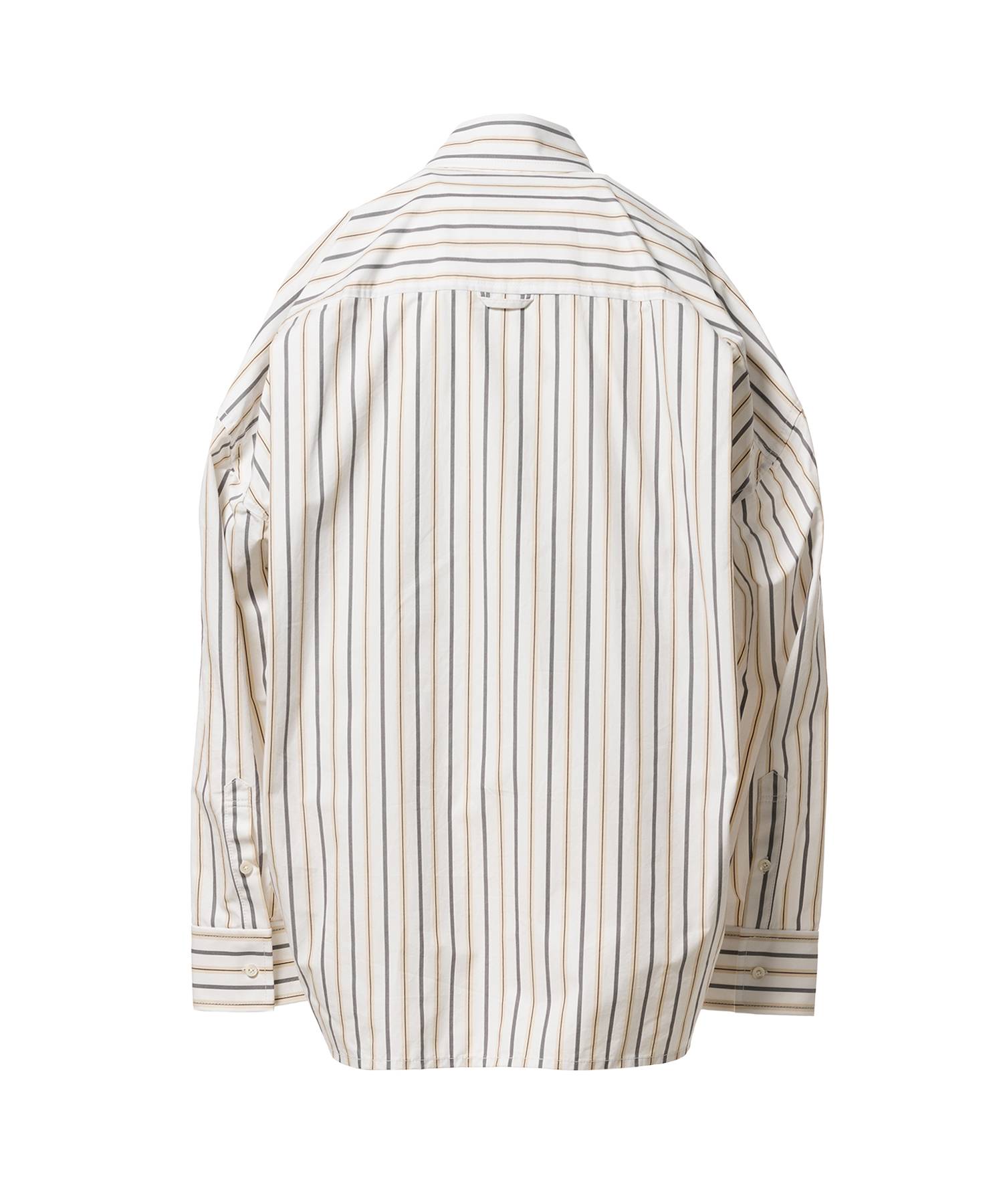 Leon Embroidery Stripe Shirt