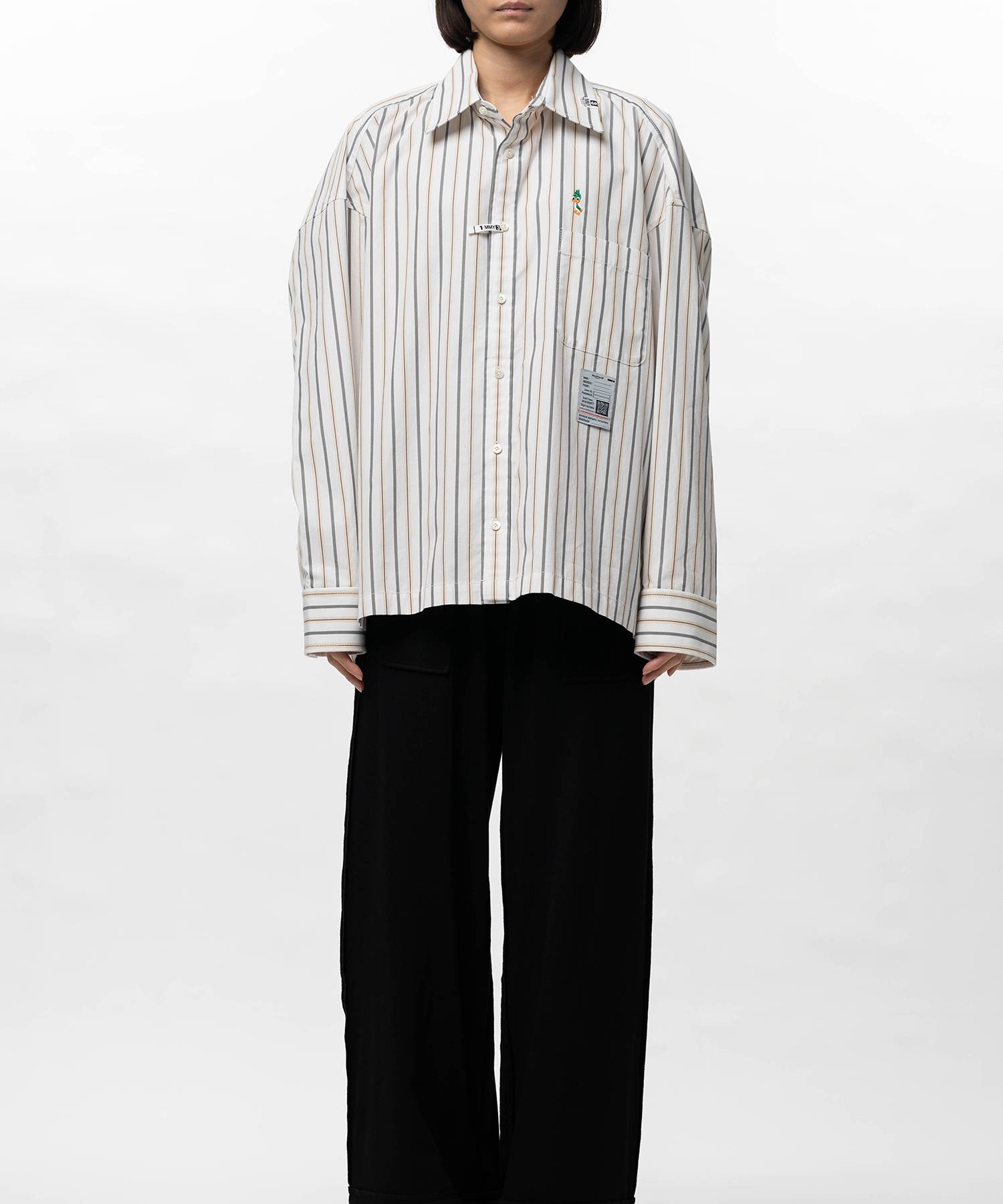 Leon Embroidery Stripe Shirt