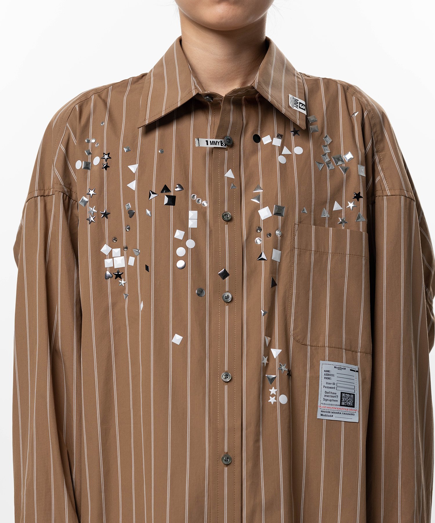 Embellished Stripe Shirt