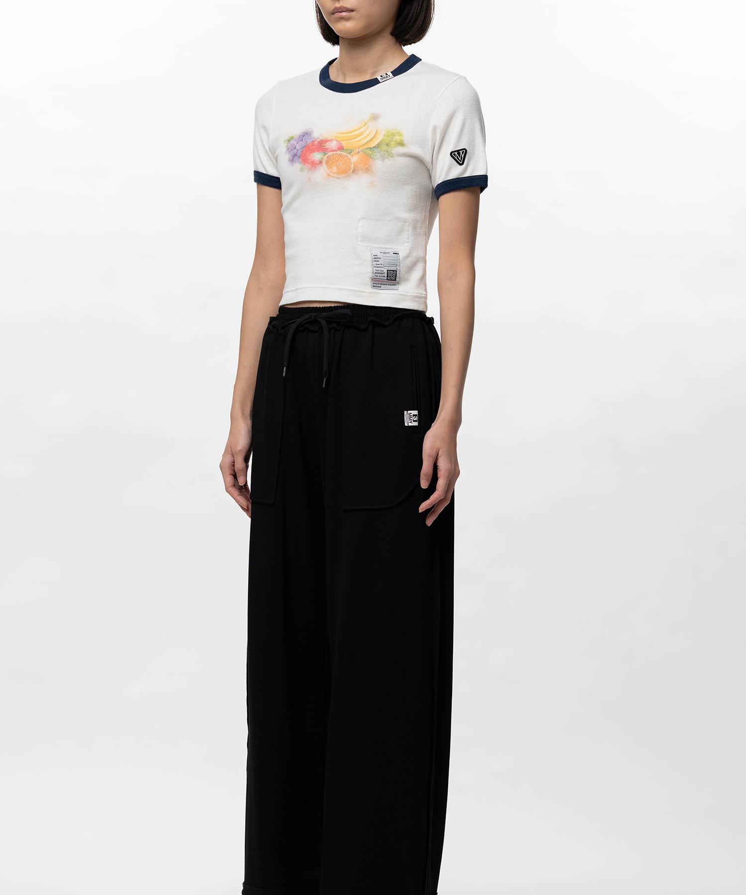 Fruit Printed Ringer Mini T-shirt