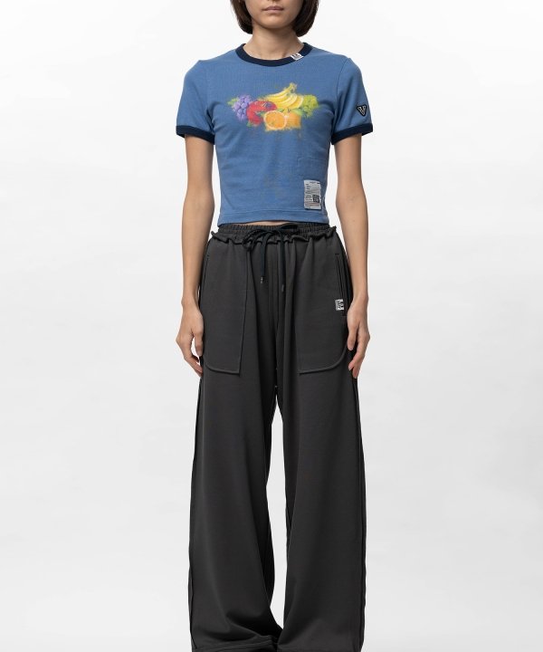 Fruit Printed Ringer Mini T-shirt