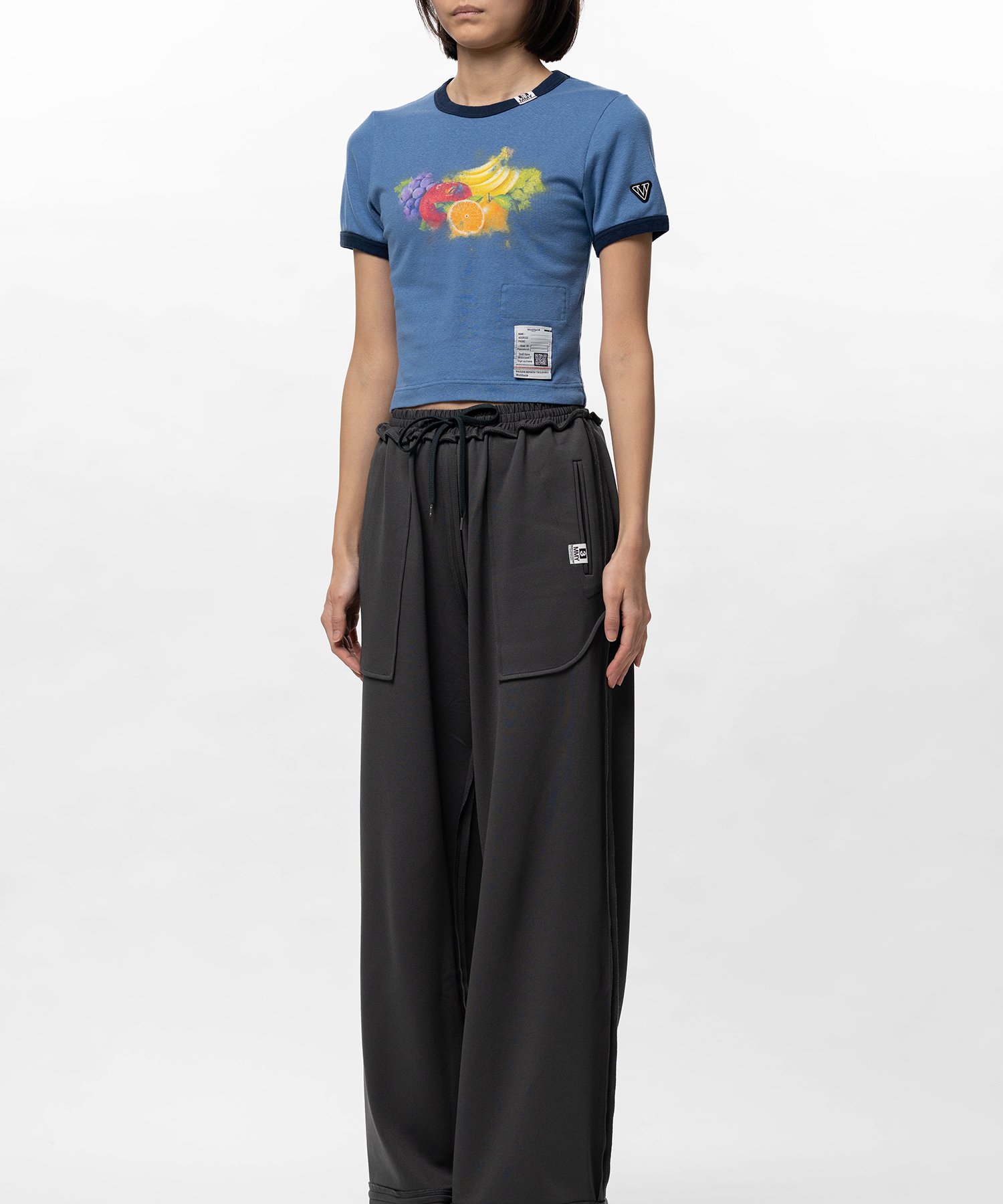 Fruit Printed Ringer Mini T-shirt