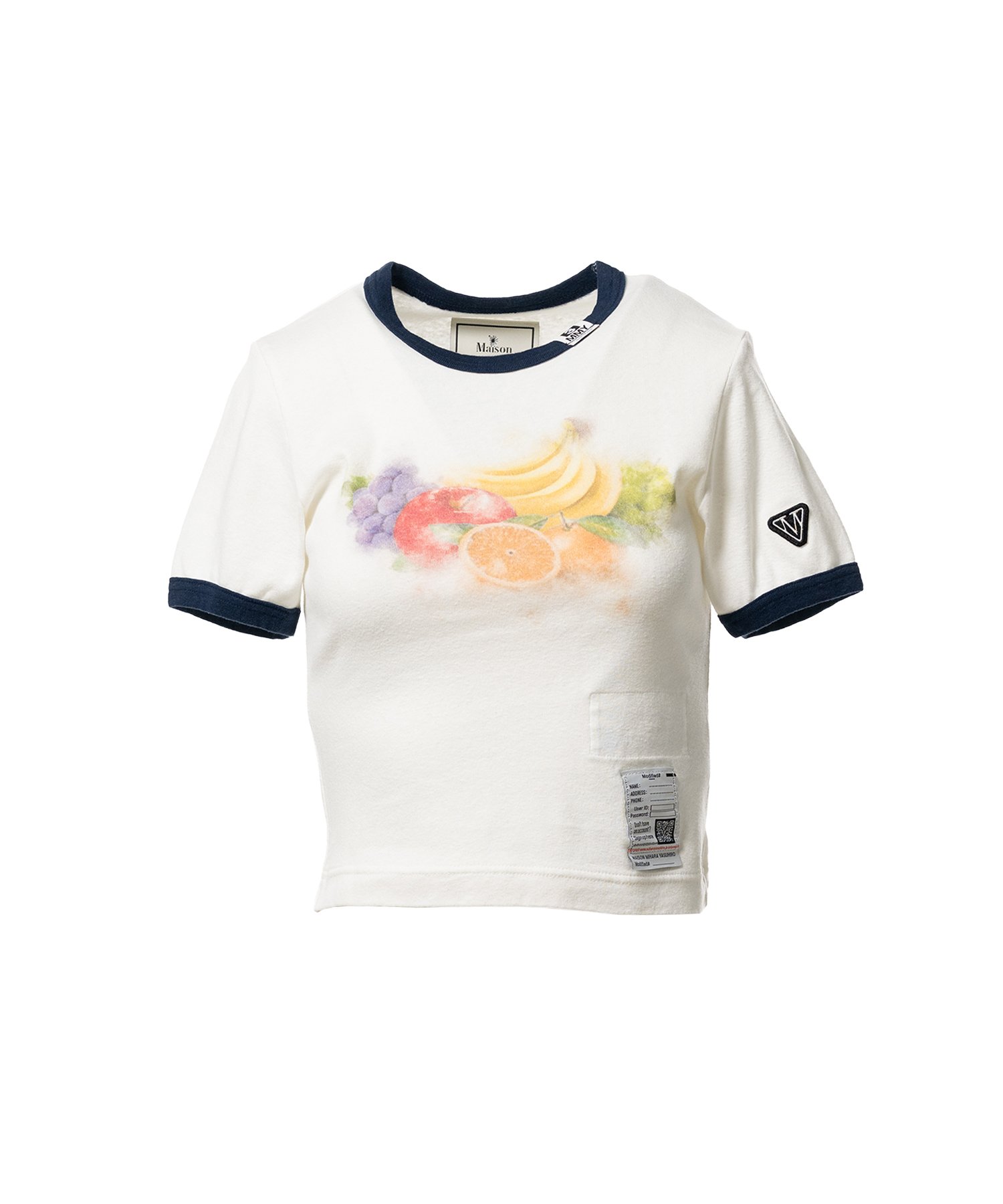 Fruit Printed Ringer Mini T-shirt