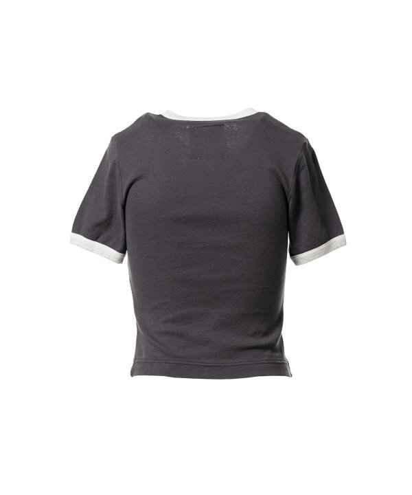 Fruit Printed Ringer Mini T-shirt