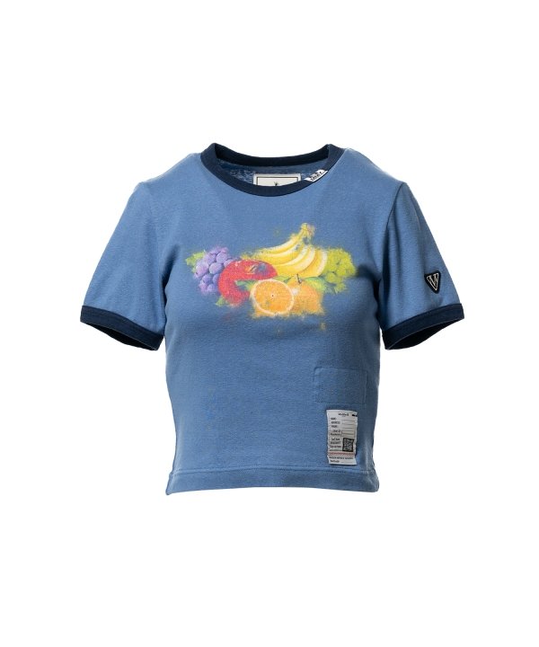 Fruit Printed Ringer Mini T-shirt