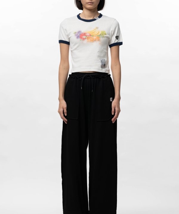 Fruit Printed Ringer Mini T-shirt