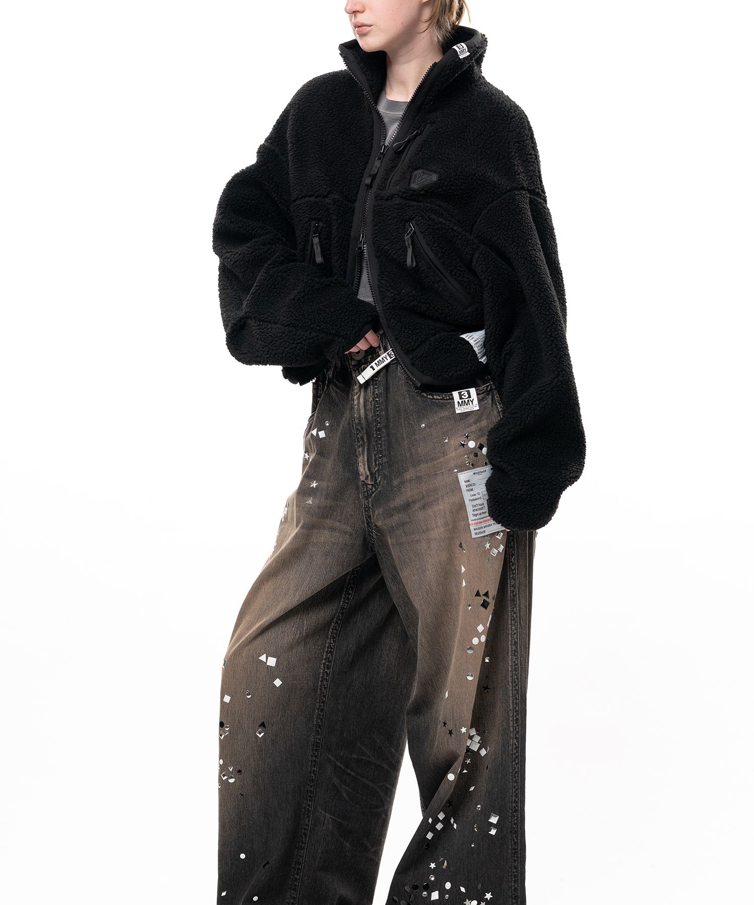 Cropped Boa Jacket