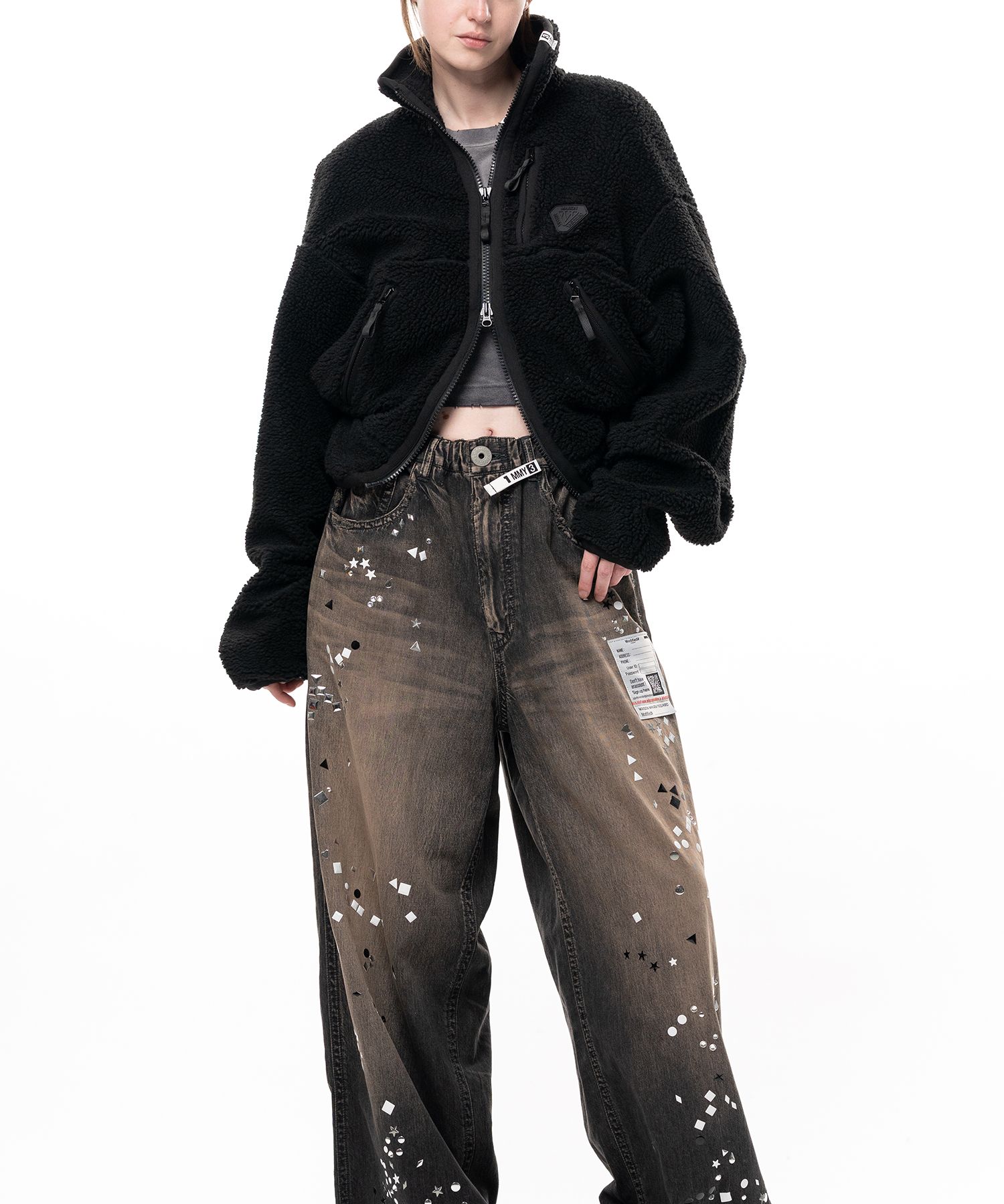 Cropped Boa Jacket