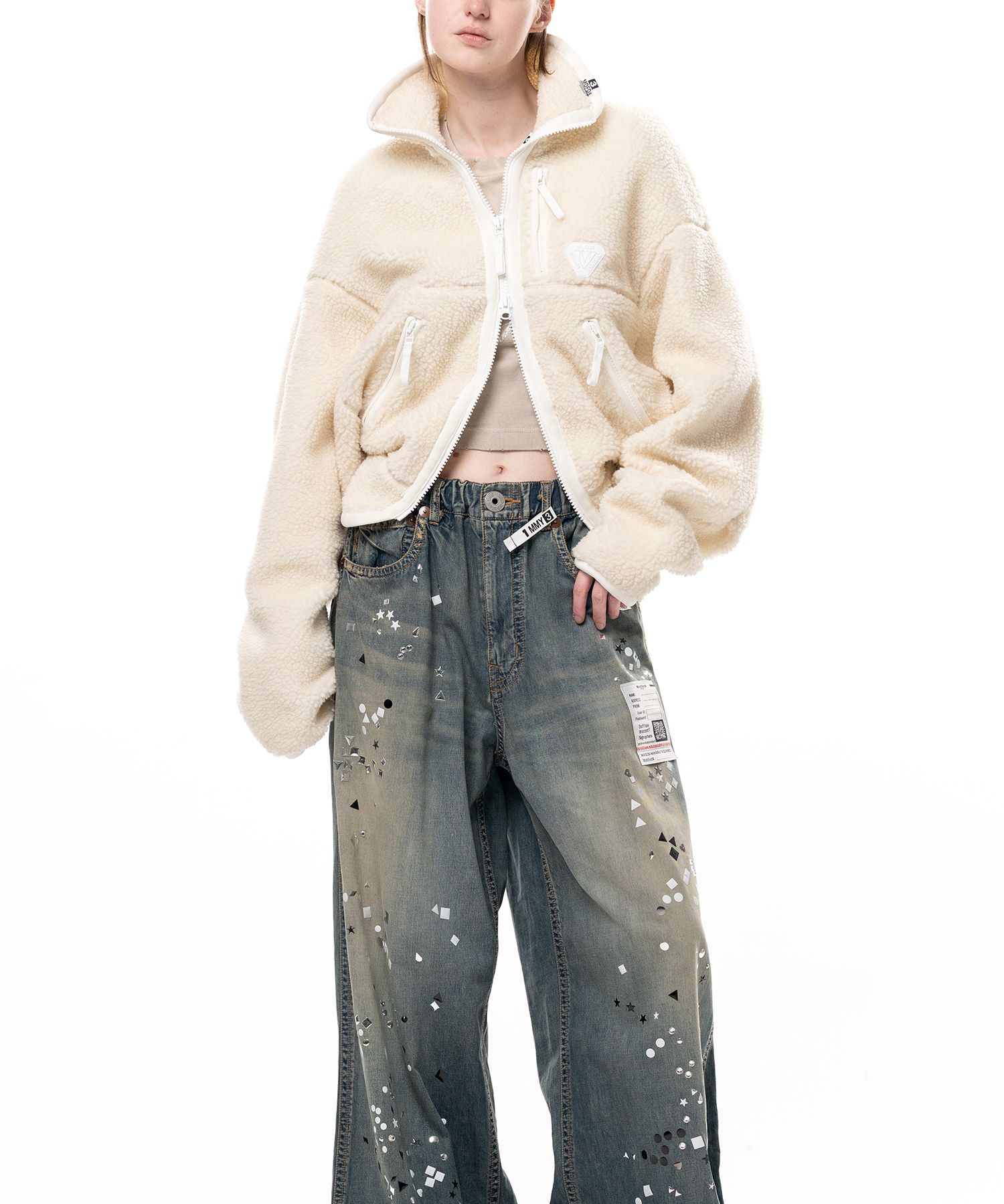 Cropped Boa Jacket