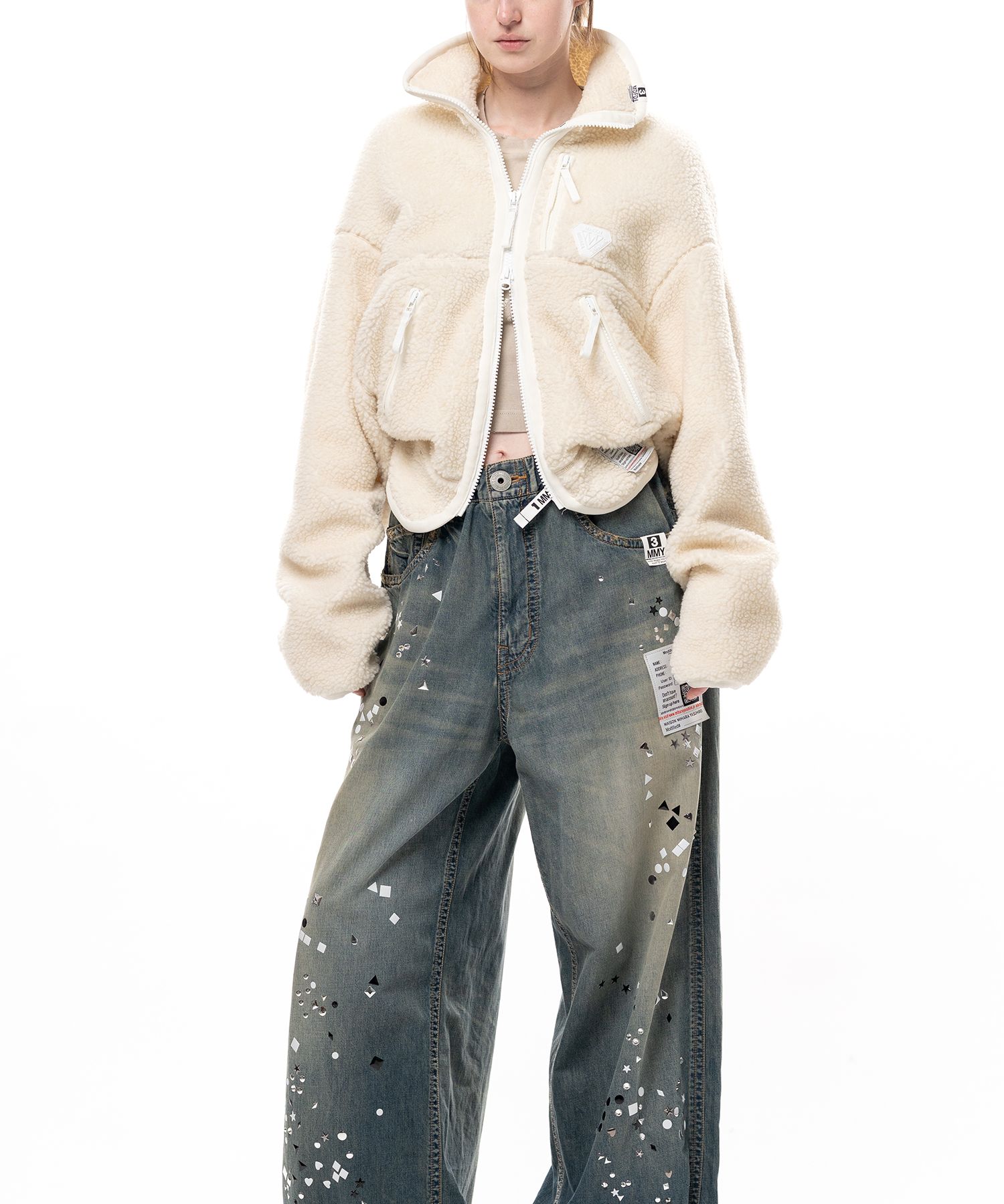 Cropped Boa Jacket