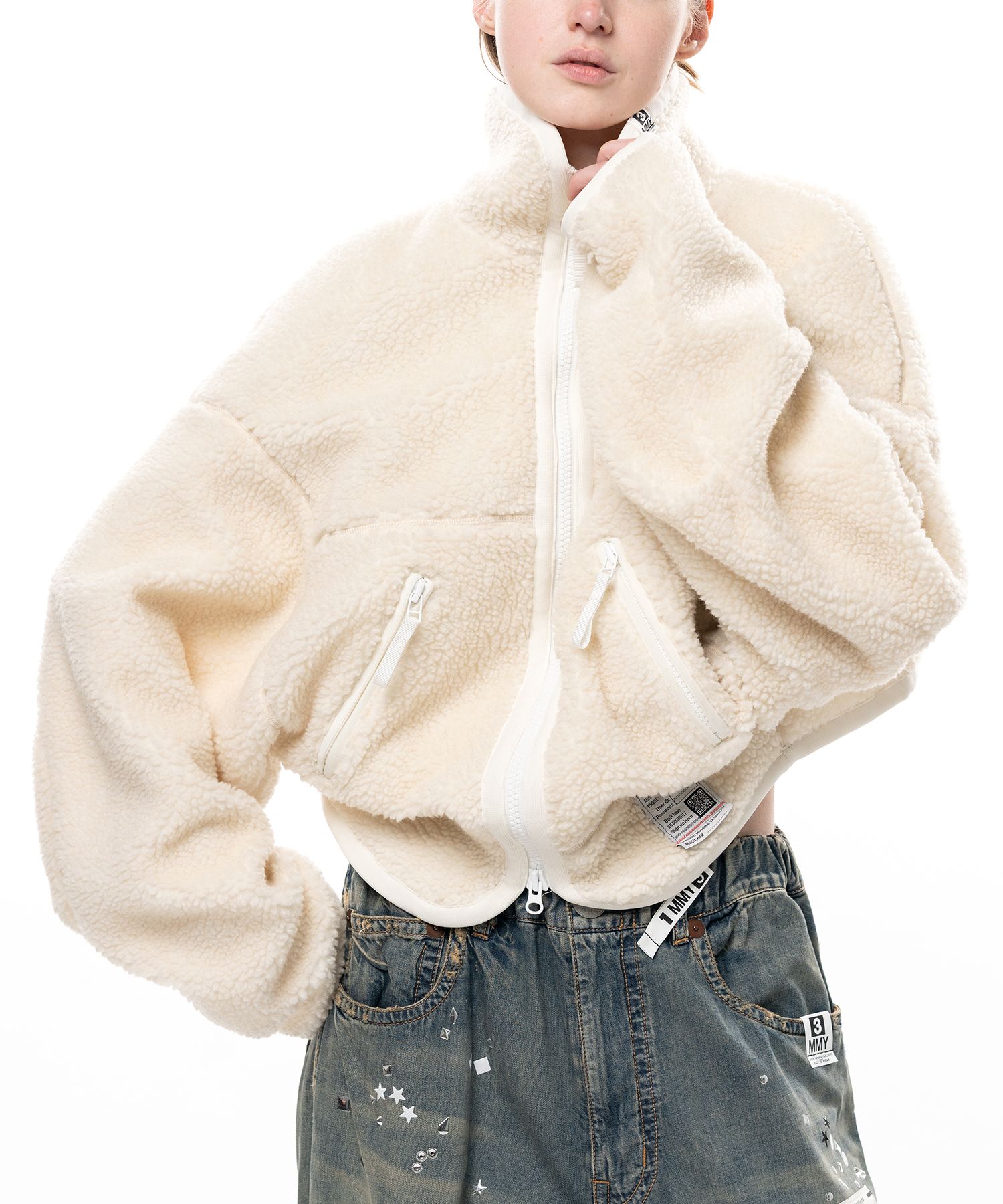 Cropped Boa Jacket