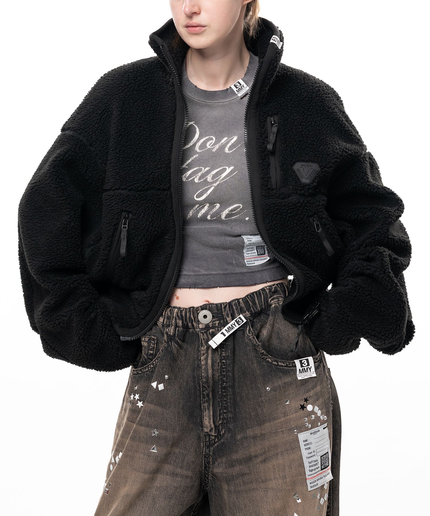 Cropped Boa Jacket